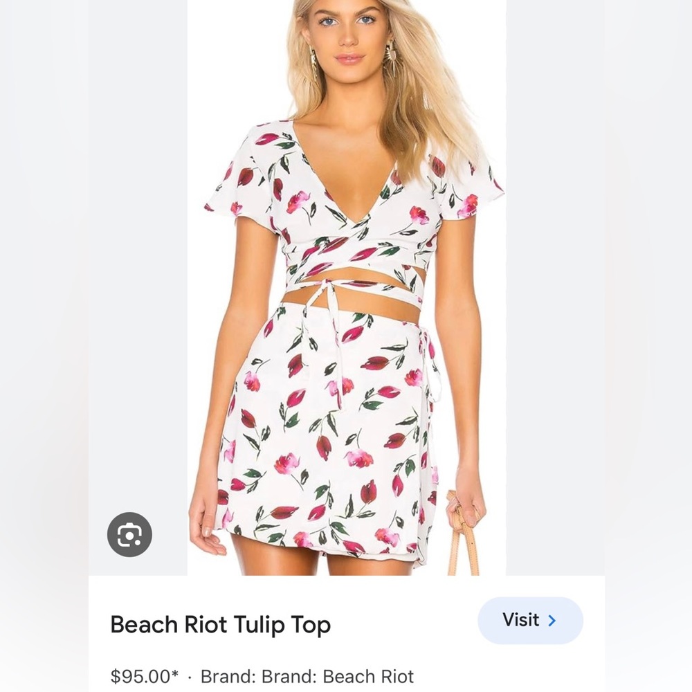Beach Riot Tulip wrap top